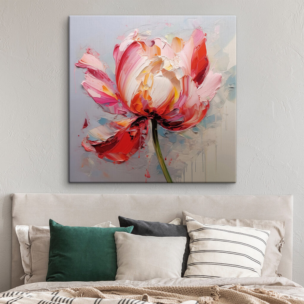 Tulipán en trazos rosas — interior 1