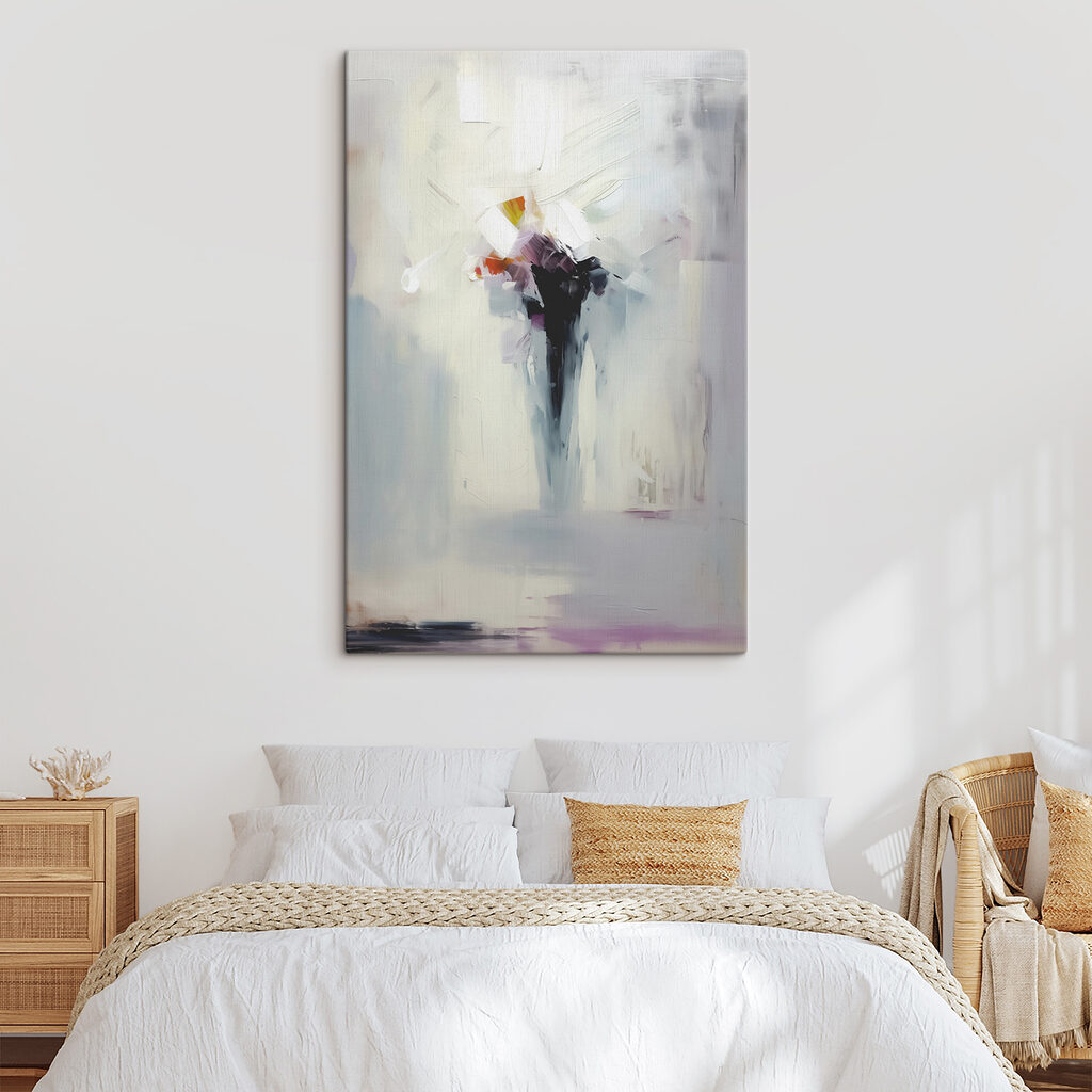 Flores blancas abstractas — interior 2