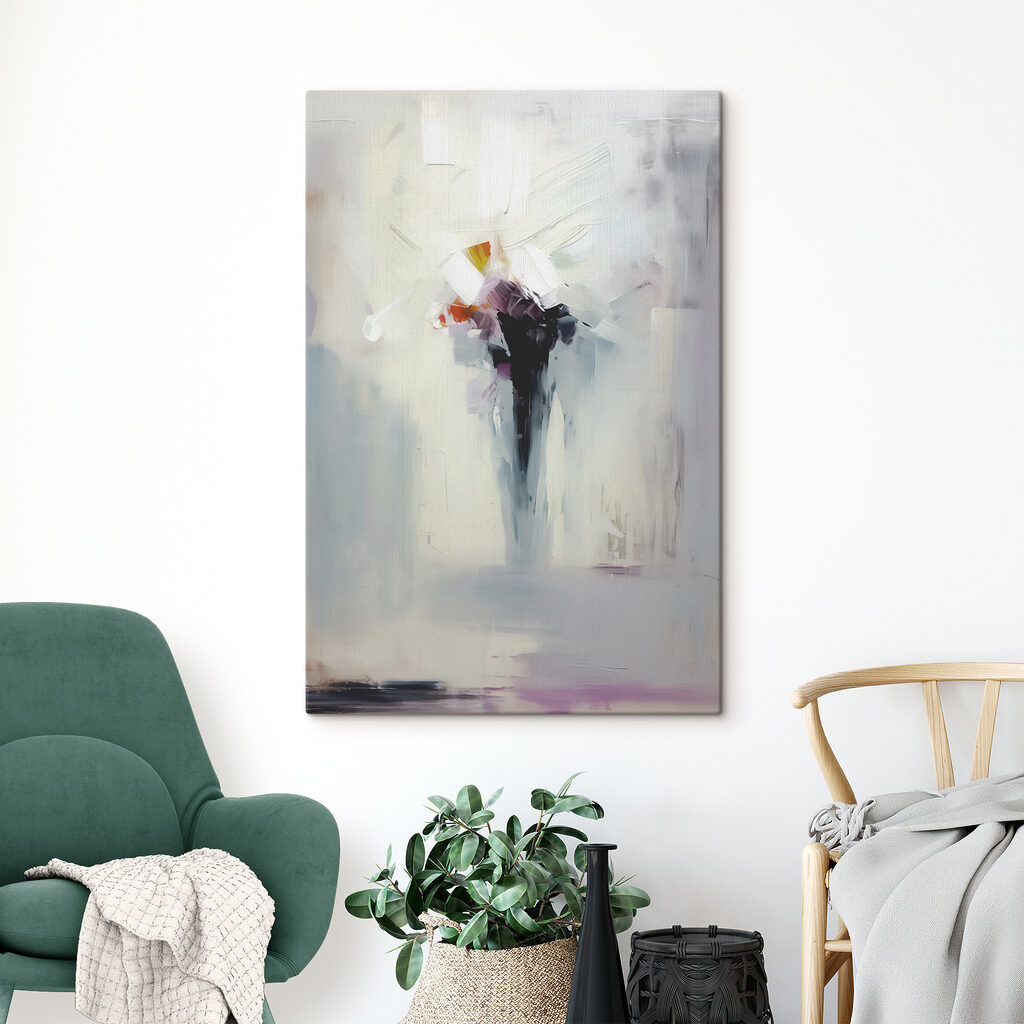 Flores blancas abstractas — interior 1