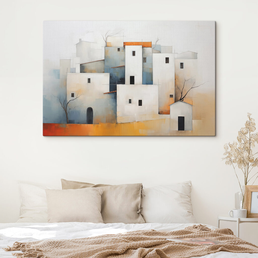 Casas blancas como bloques — interior 1
