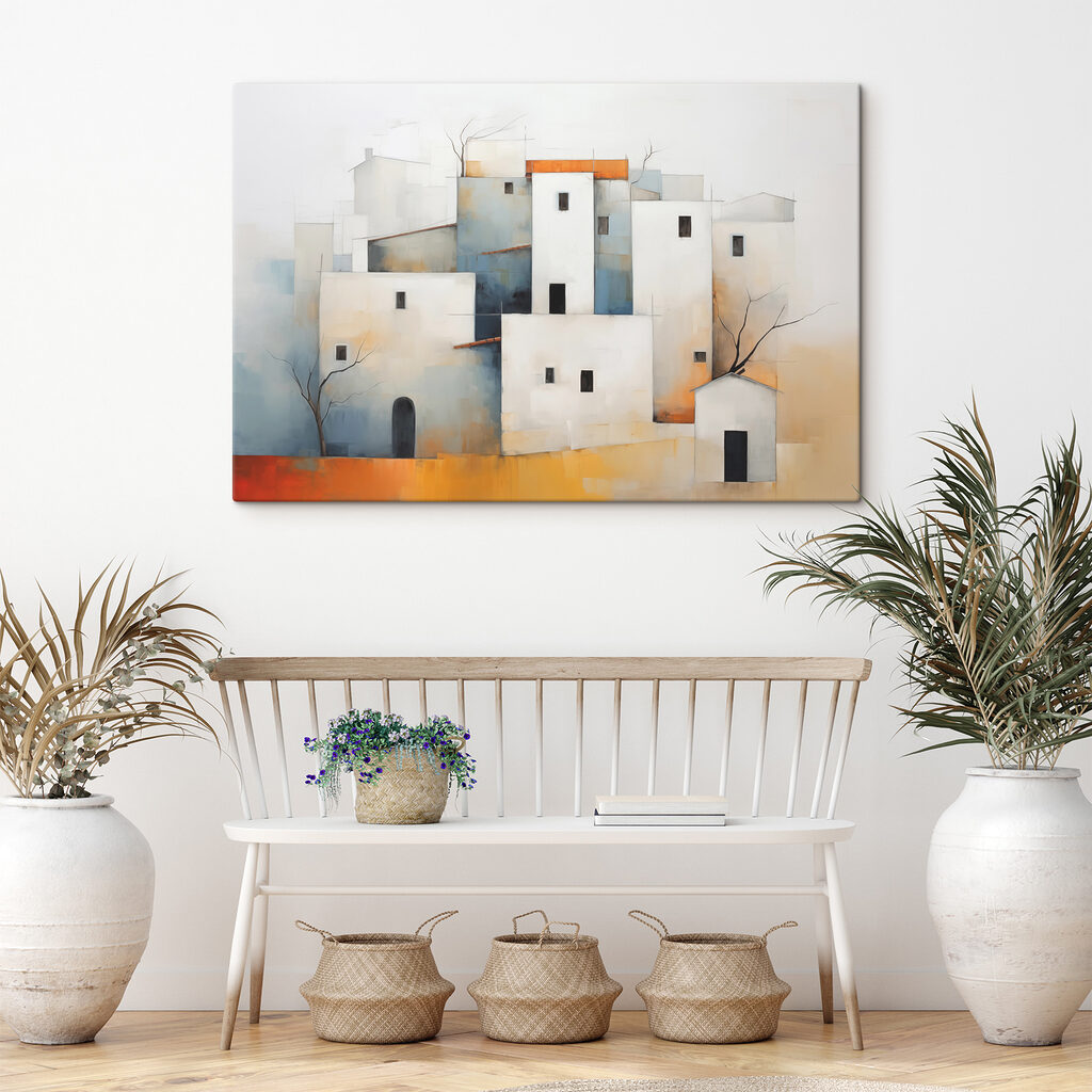 Casas blancas como bloques — interior 2
