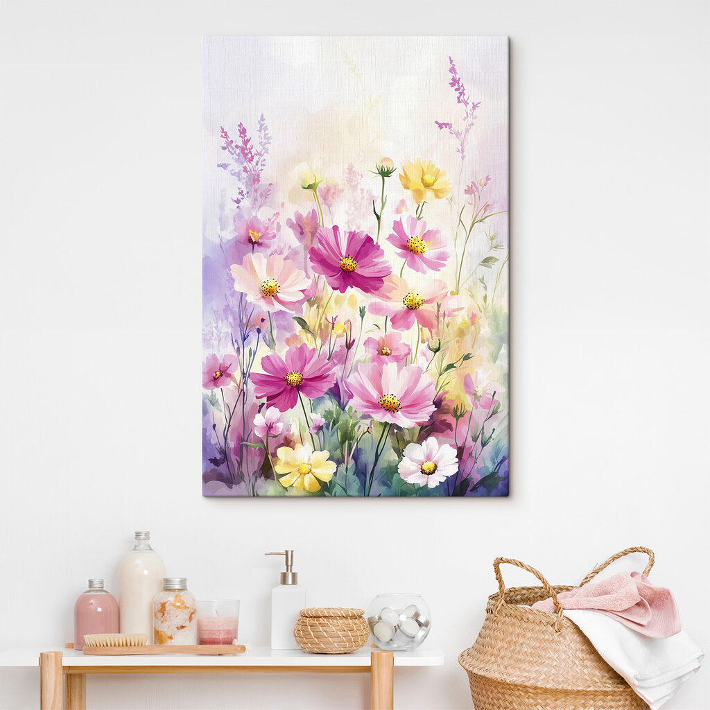 Flores silvestres en acuarela — interior 1