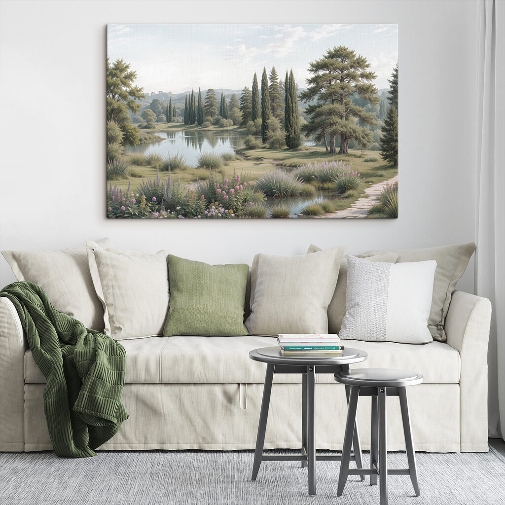 Cipreses junto al lago — interior 2