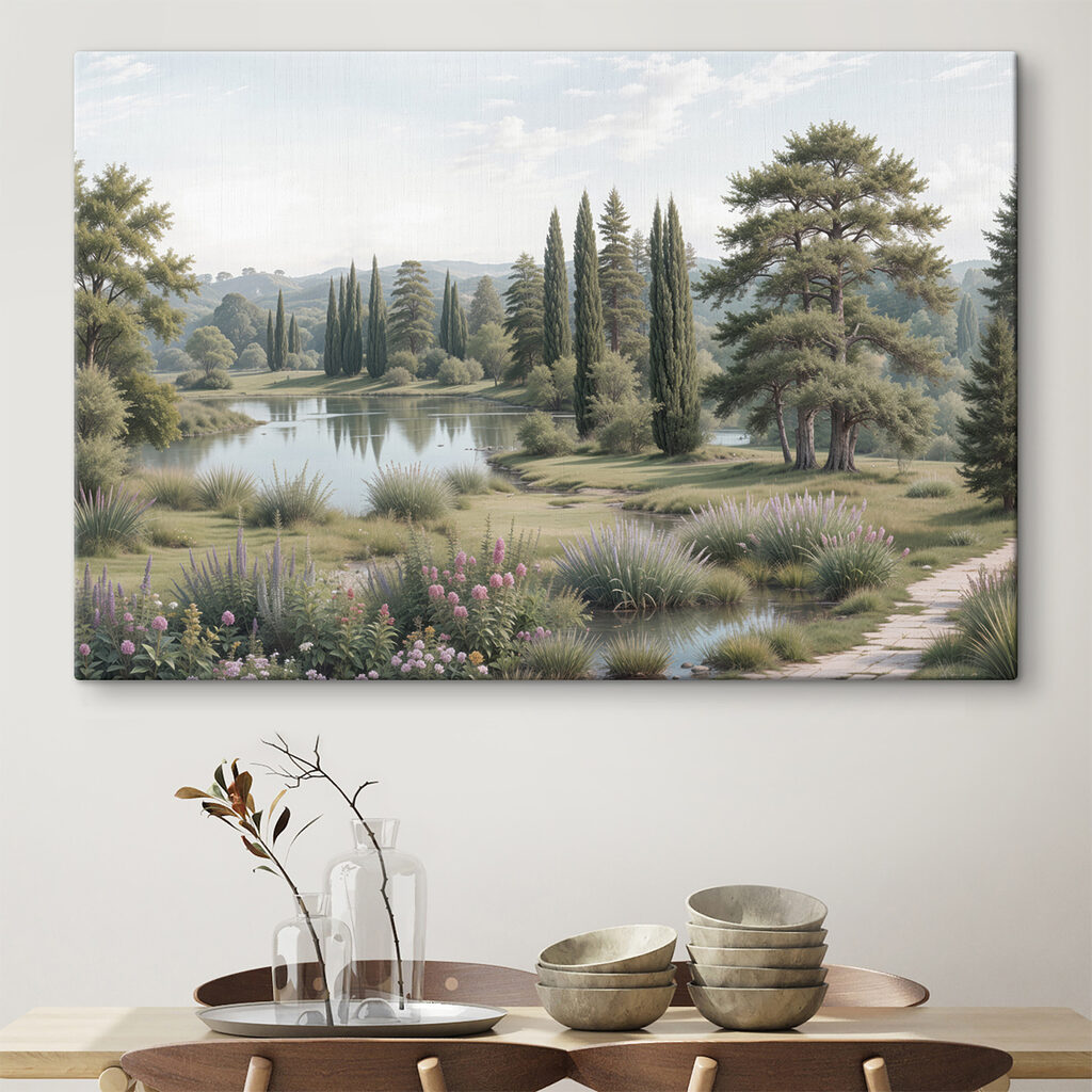 Cipreses junto al lago — interior 1