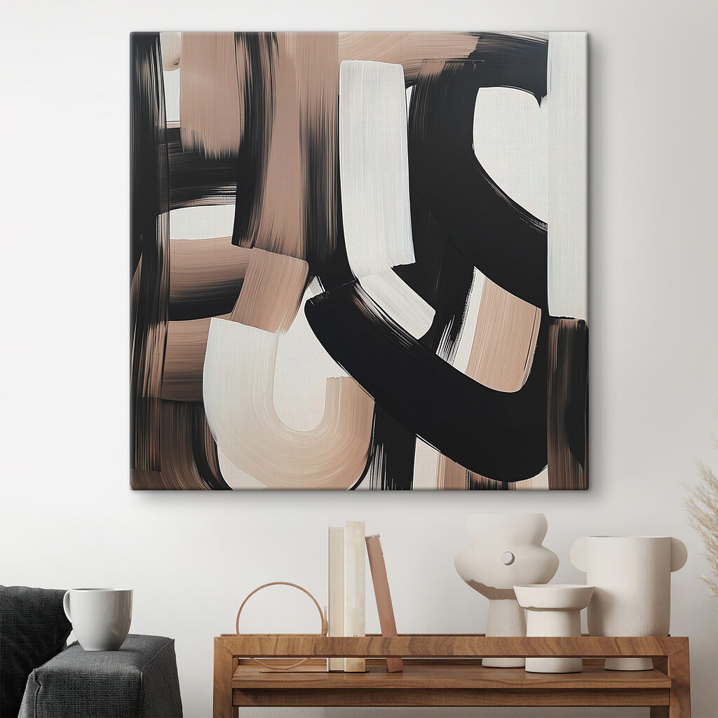 Trazos anchos en negro — interior 3