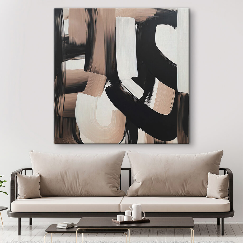 Trazos anchos en negro — interior 1