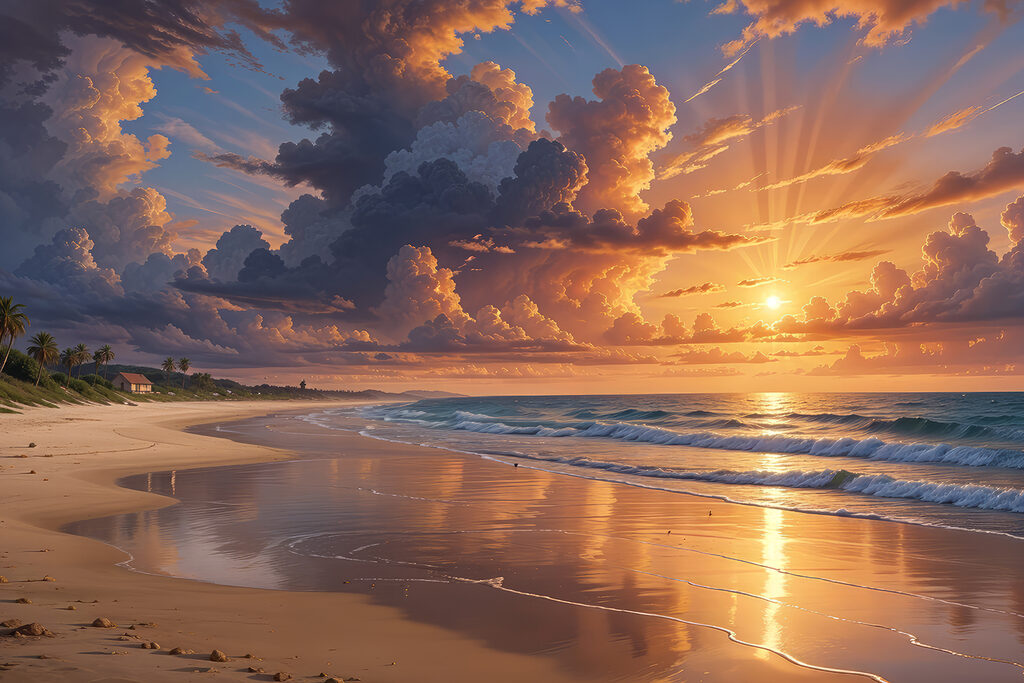 Resplandor de atardecer — diseño completo
