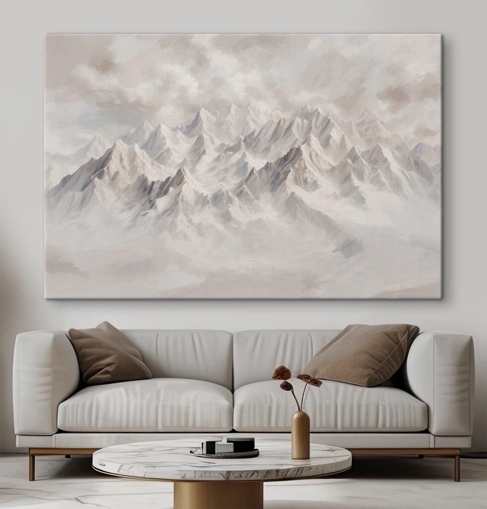 Picos blancos sobre nubes — interior 1