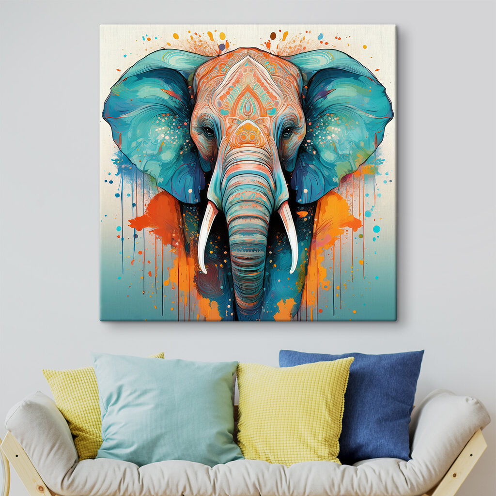 Elefante de líneas claras — interior 1