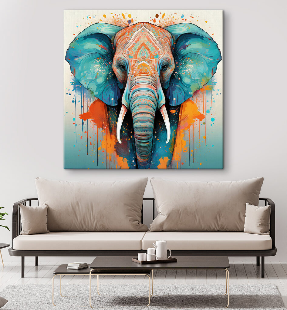 Elefante de líneas claras — interior 2