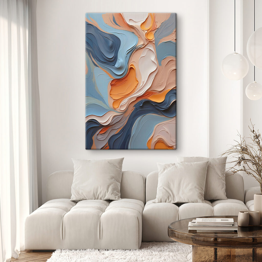 Capas pastel sobre azul — interior 2