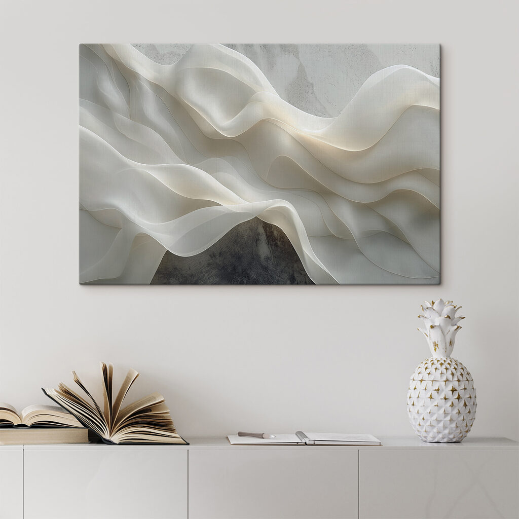 Franjas blancas sobre gris — interior 3