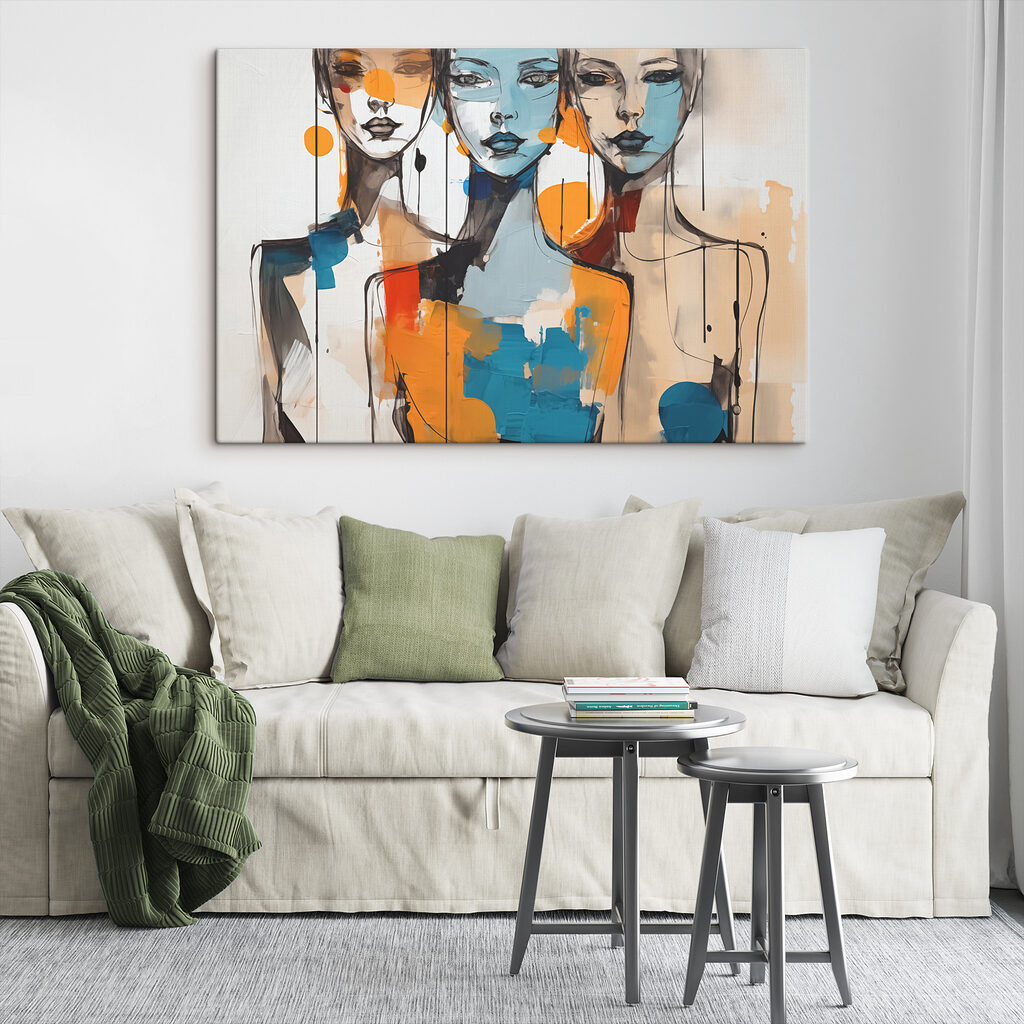 Tres rostros comparten color — interior 2