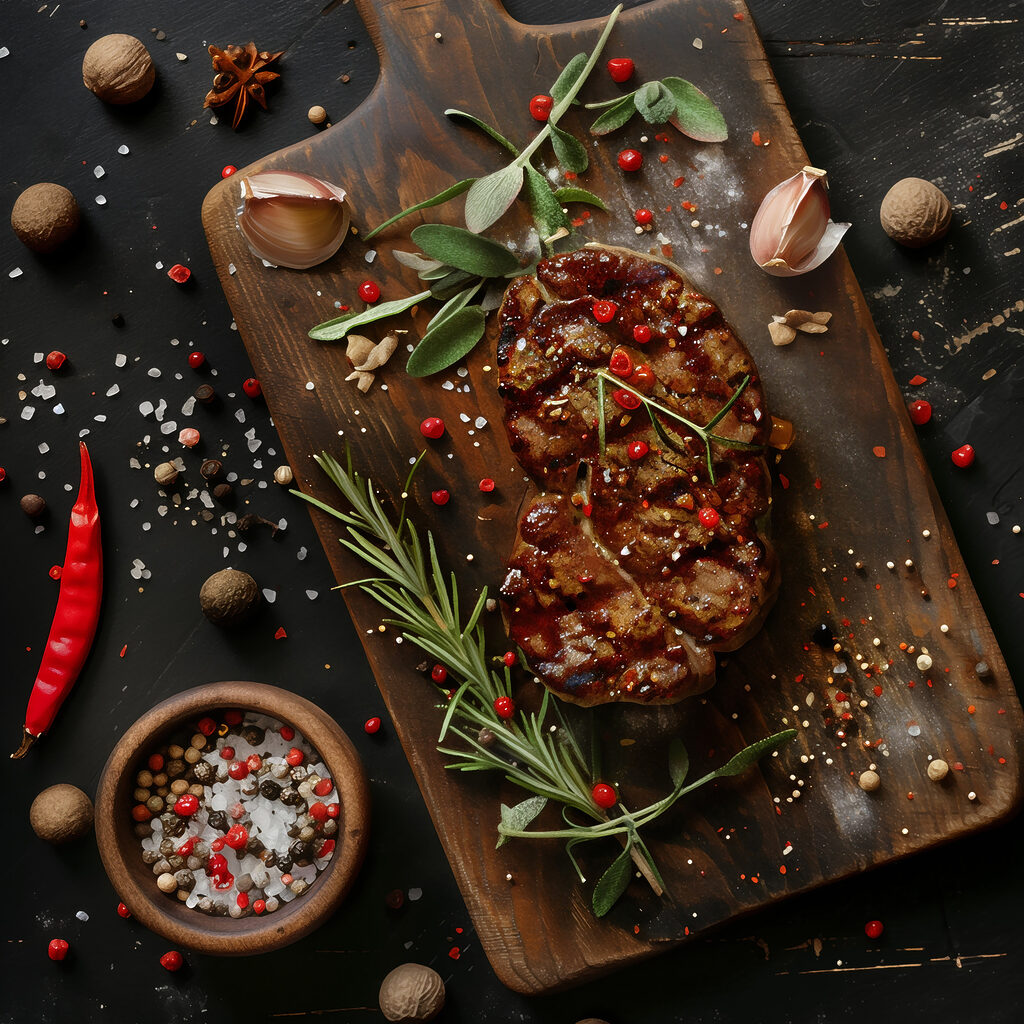 Filete entre especias — diseño completo