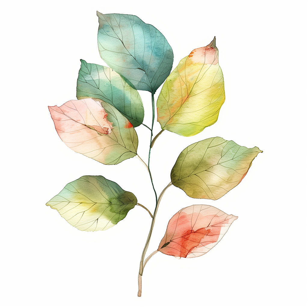Rama de tonos pastel — diseño completo