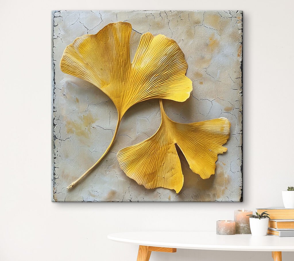 Ginkgo en abanicos dorados — interior 1