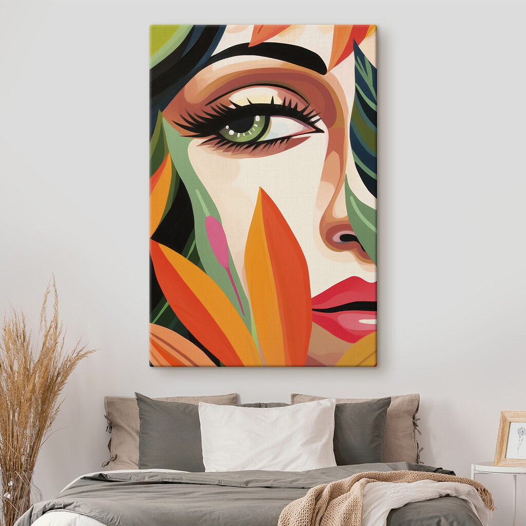 Mirada verde entre hojas — interior 3