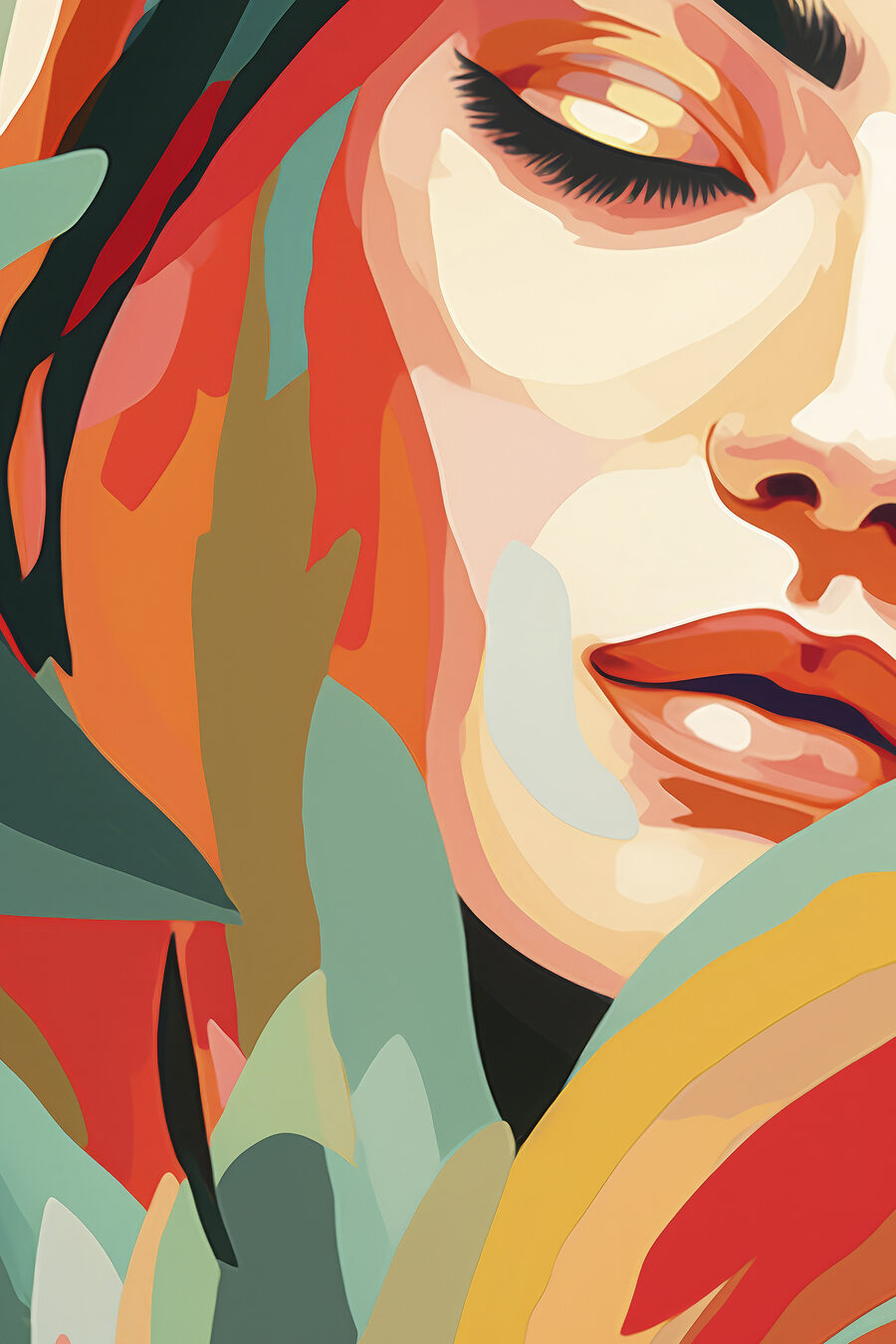 Perfil en tonos otoñales — diseño completo