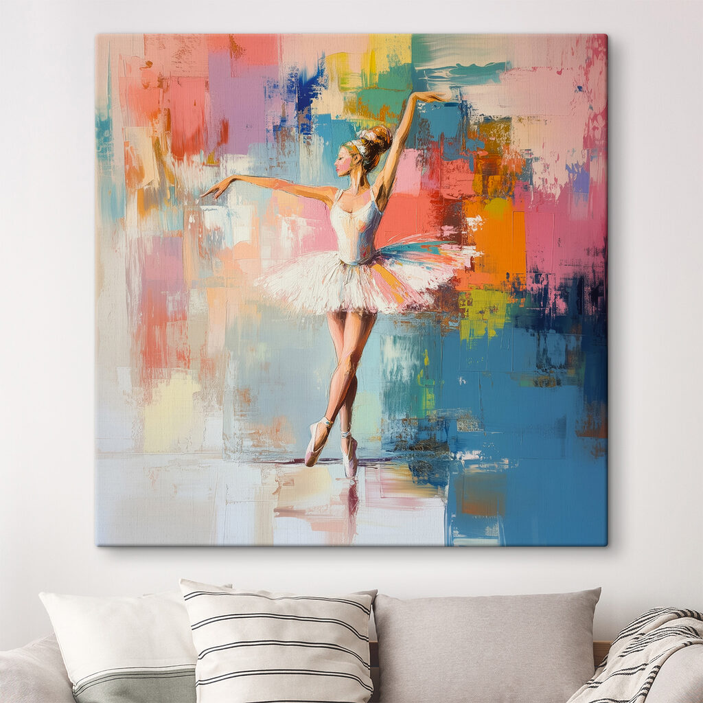 Bailarina entre colores — interior 1