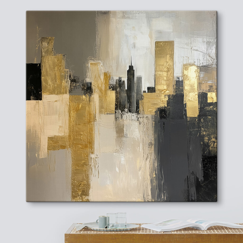 Horizonte urbano dorado — interior 4