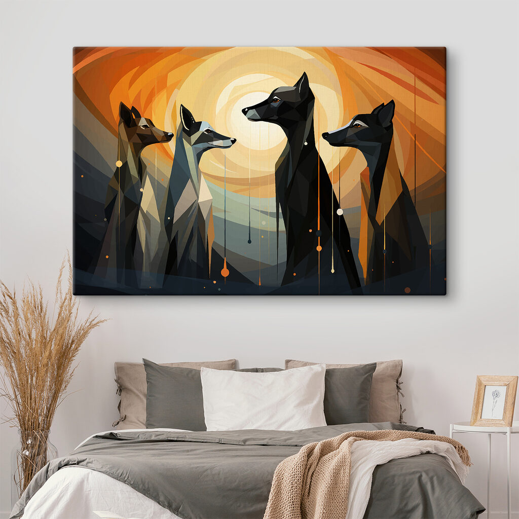 Cuatro perros al sol — interior 1