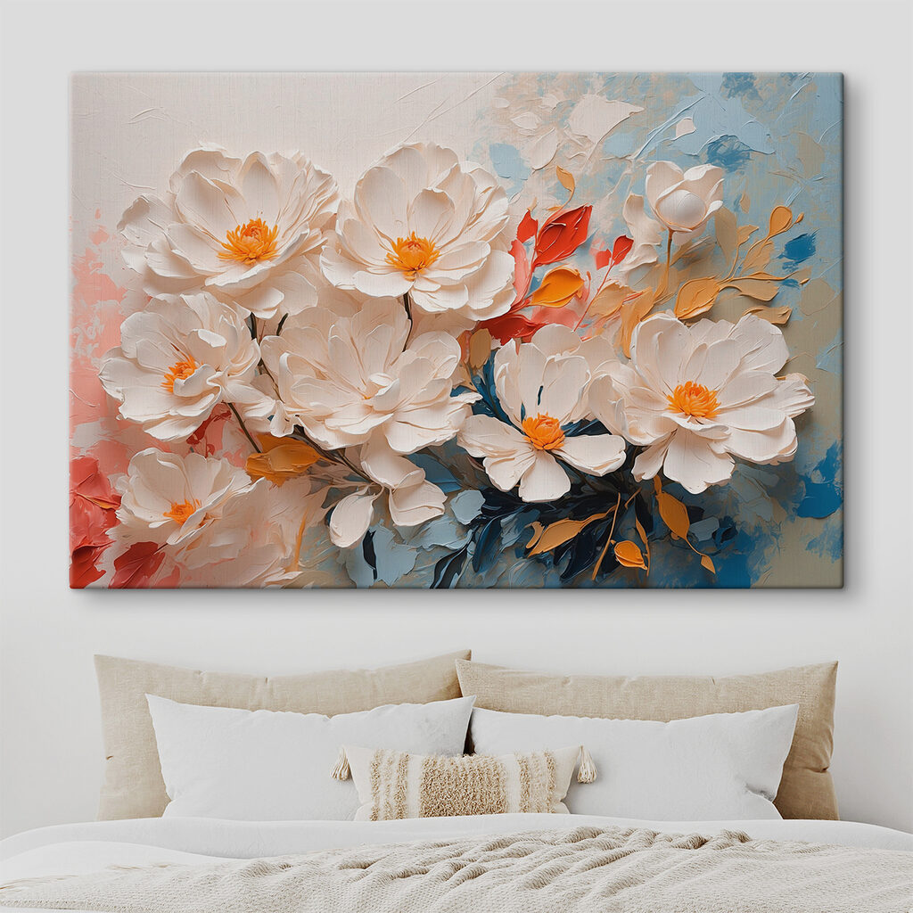 Flores blancas y colores — interior 2