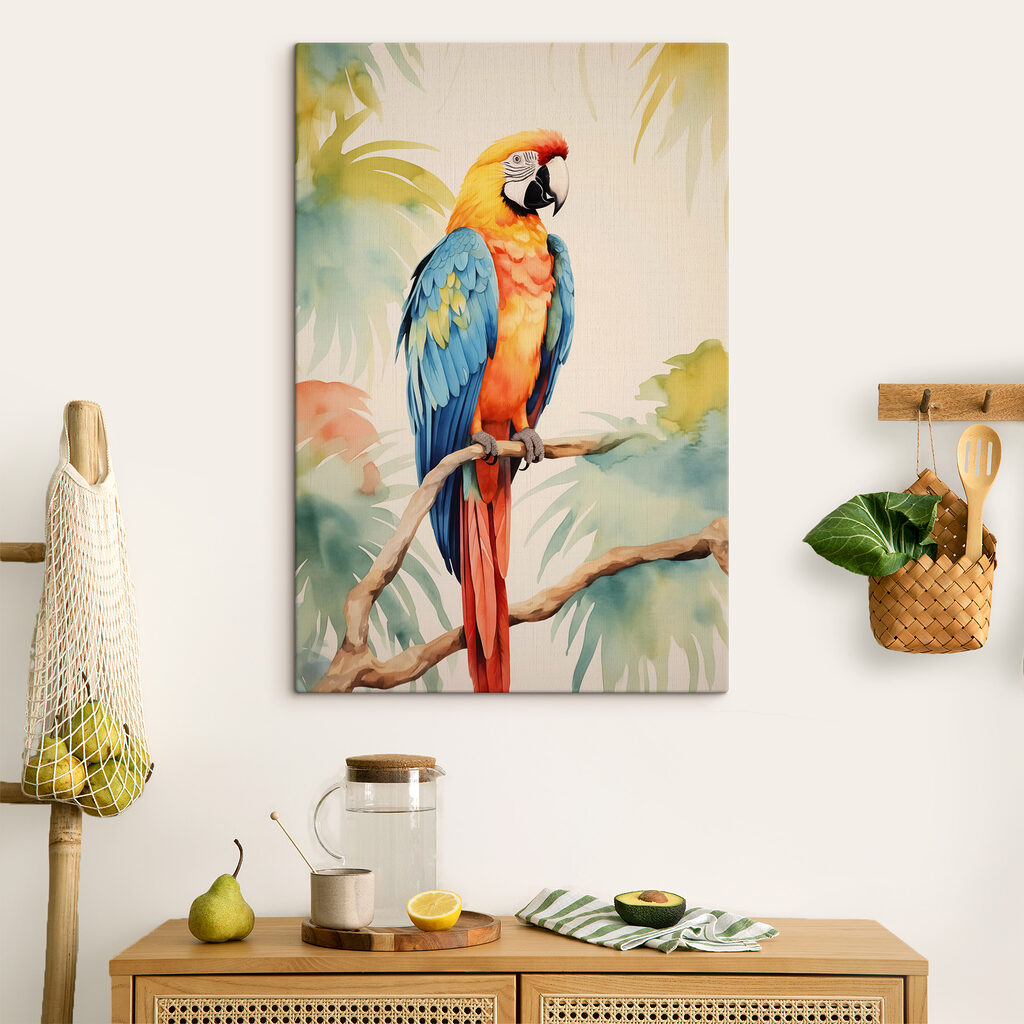 Guacamayo en rama — interior 1