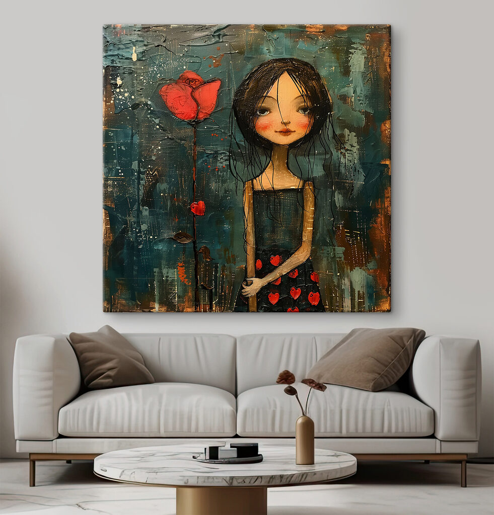 Niña con amapola — interior 1