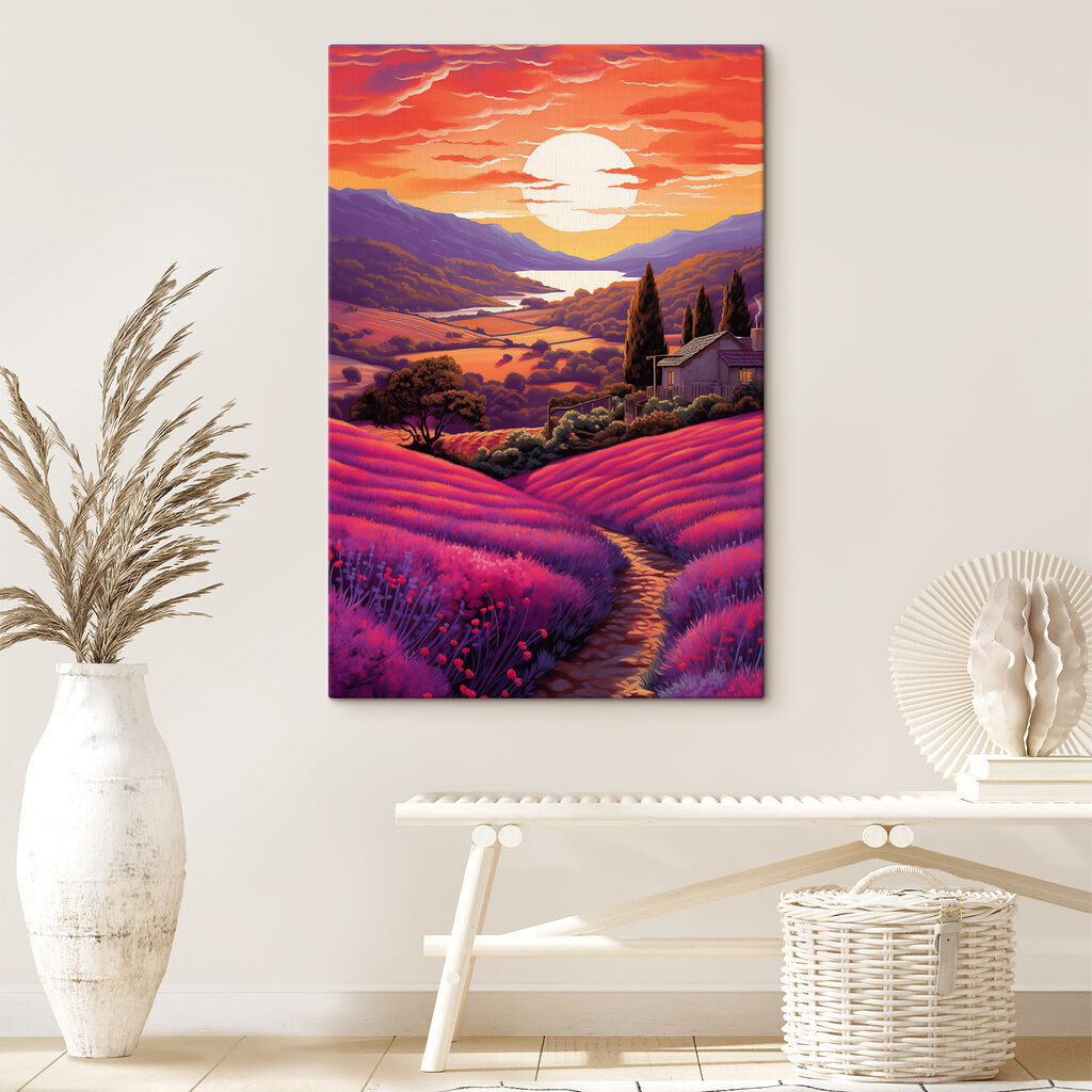 Colinas violetas al atardecer — interior 2
