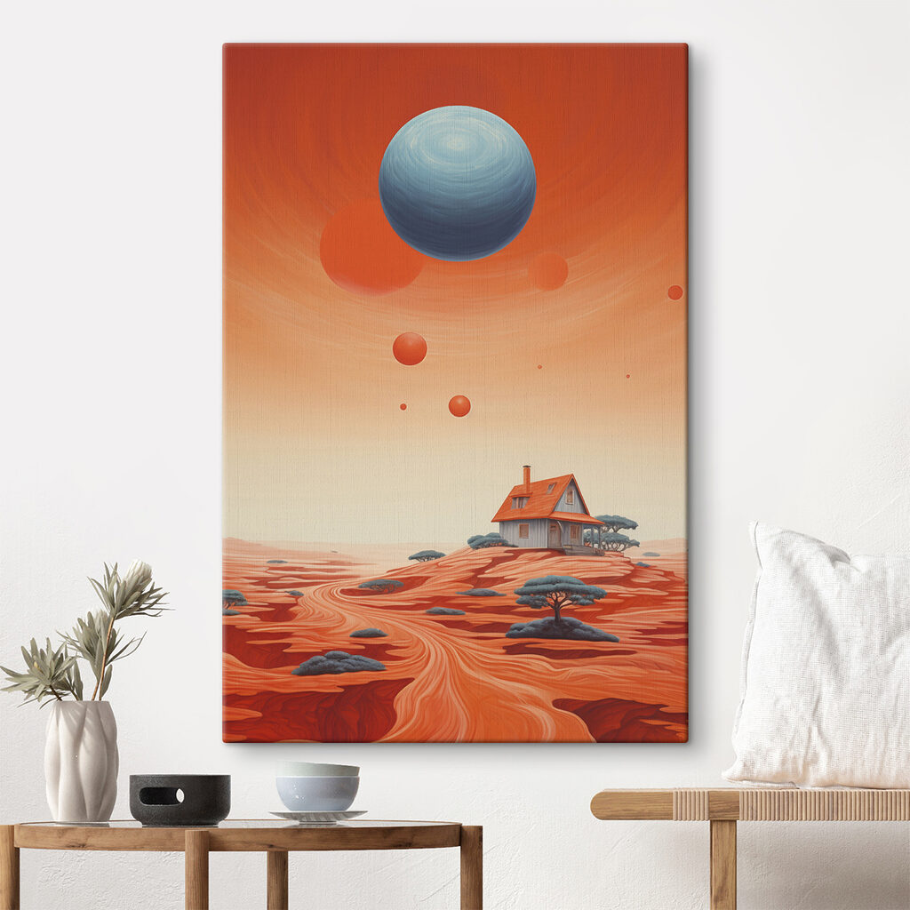 Casa bajo planetas flotantes — interior 2