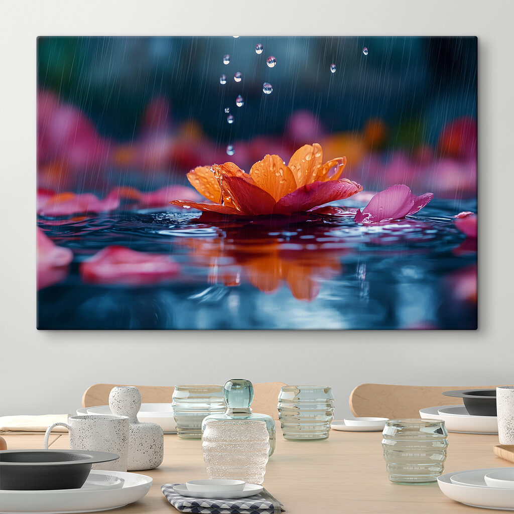 Flor que recoge lluvia — interior 1