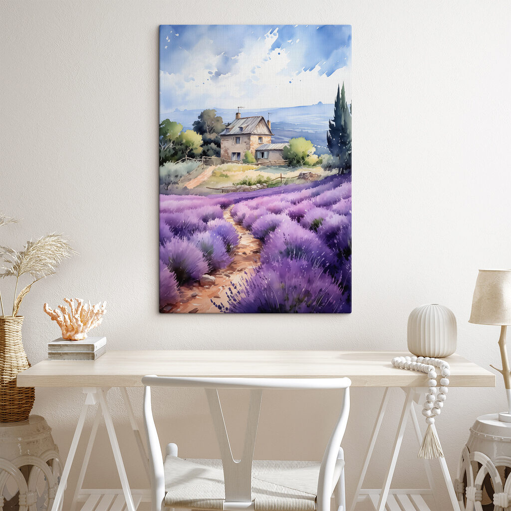 Lavanda hacia la casa — interior 1