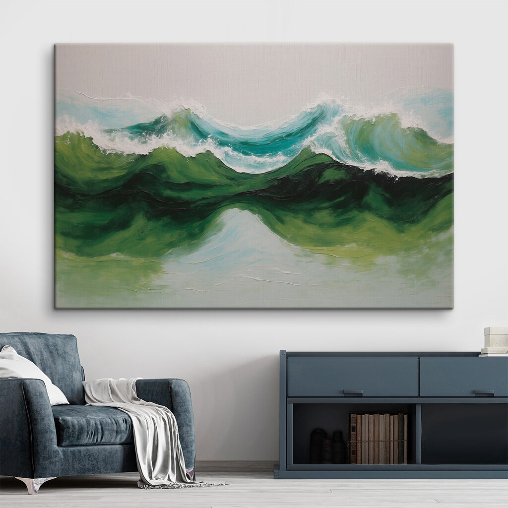 Olas verdes con espuma — interior 2