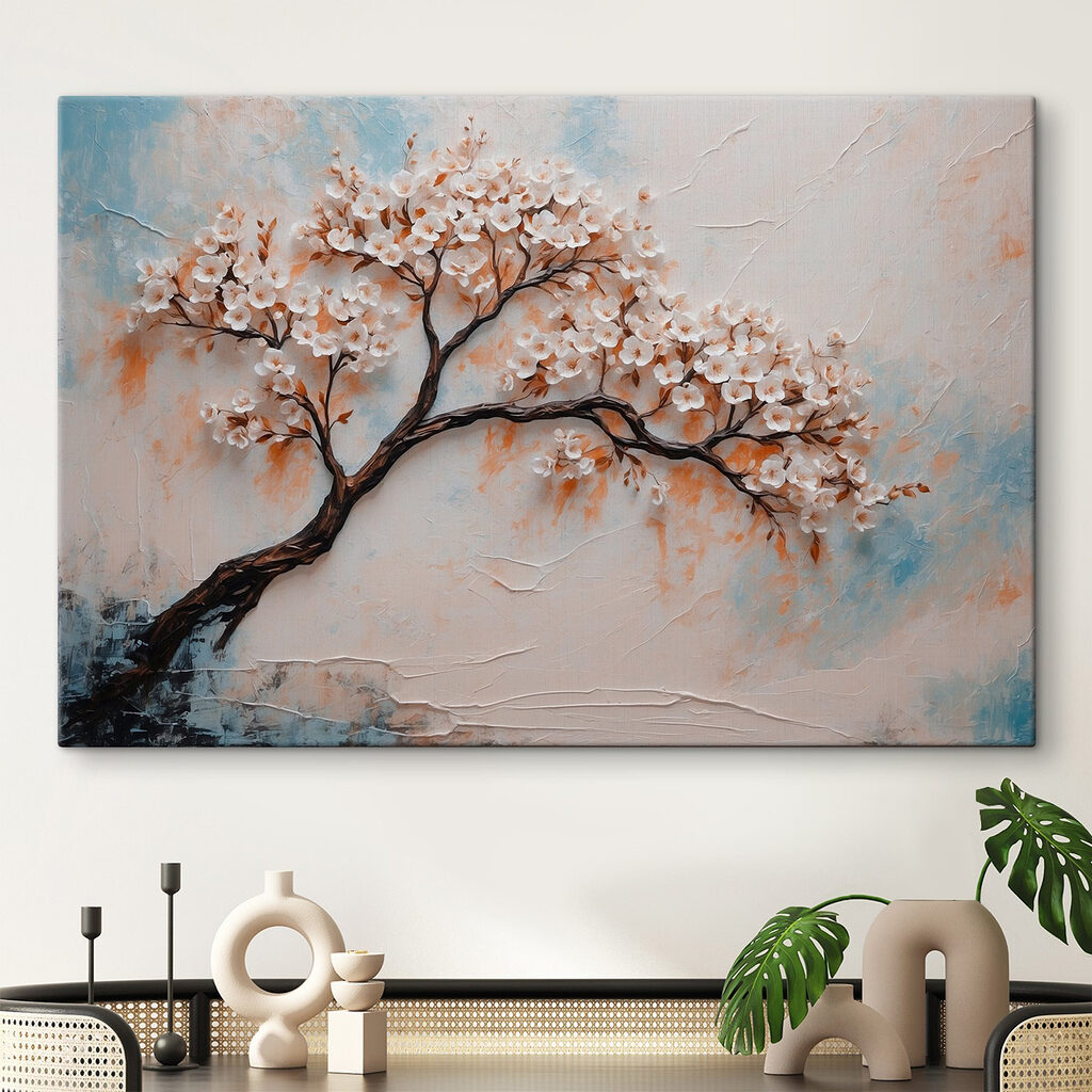 Rama en flor curvada — interior 3
