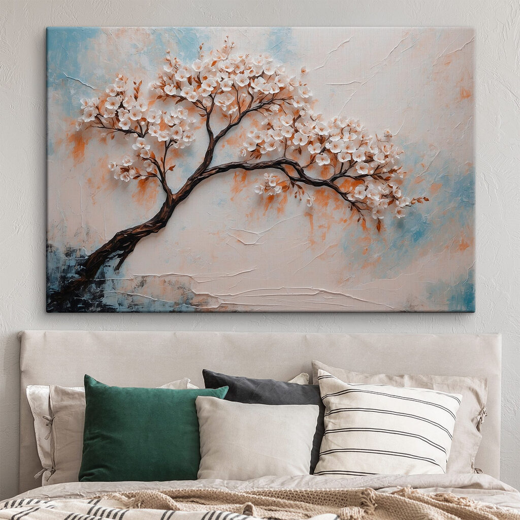 Rama en flor curvada — interior 1
