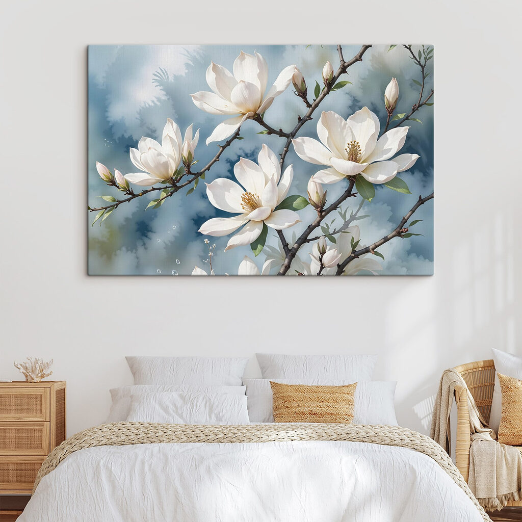Magnolia blanca, gris azulado — interior 1