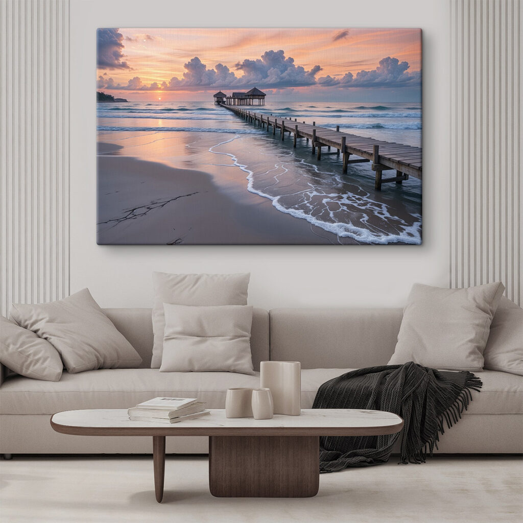 Muelle al atardecer — interior 1