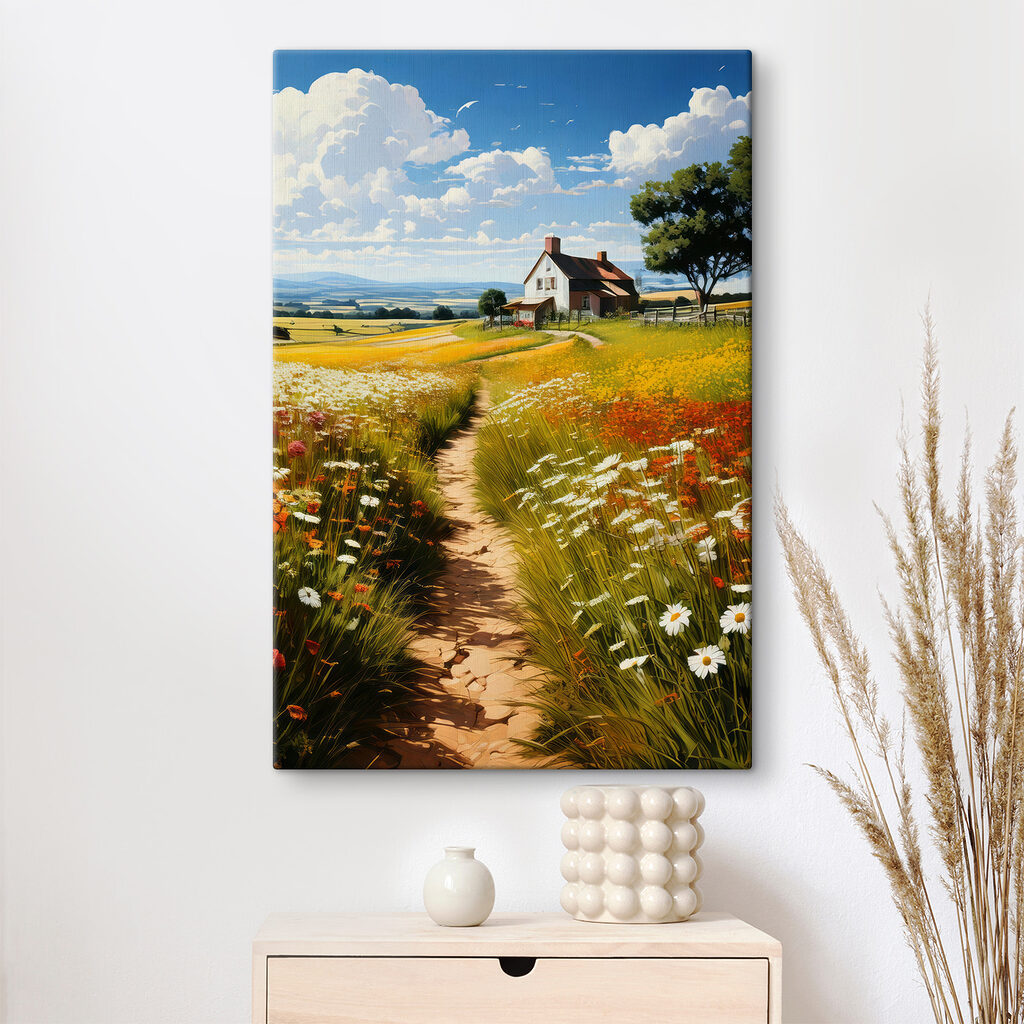 Sendero entre flores — interior 2