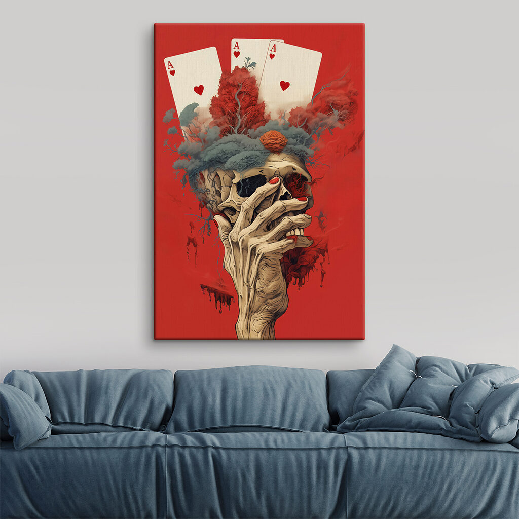 Calavera entre naipes — interior 1