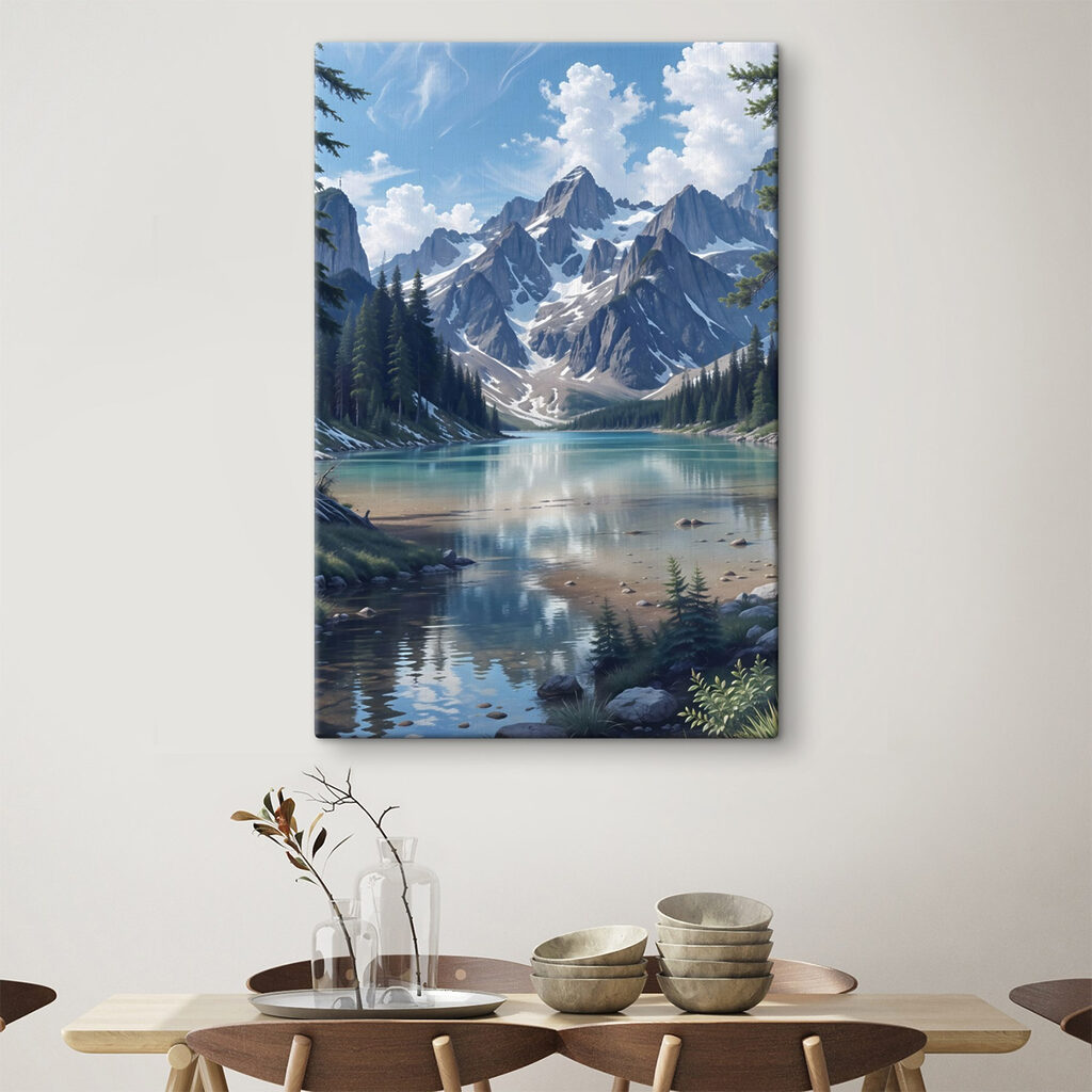 Cumbre sobre lago — interior 1