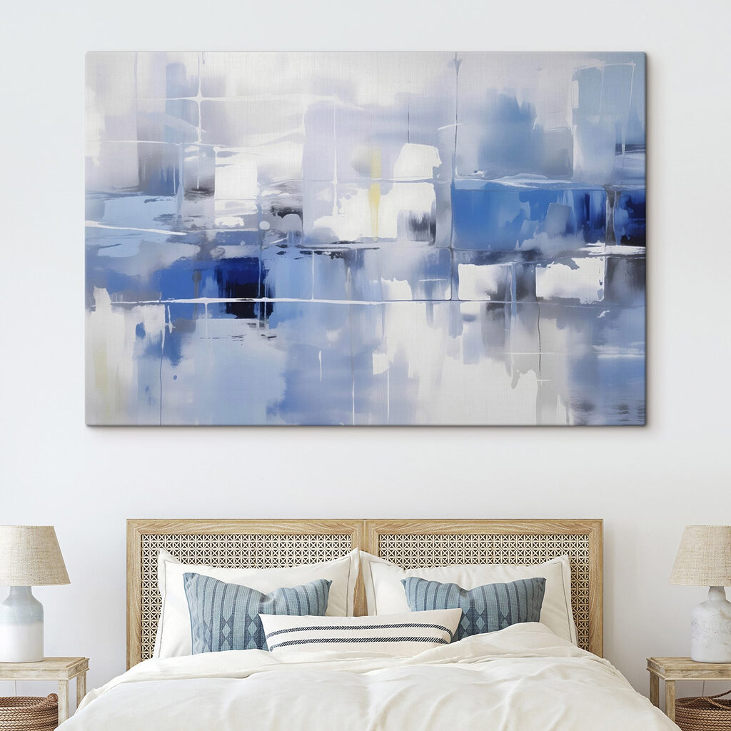 Formas en azul pálido — interior 1