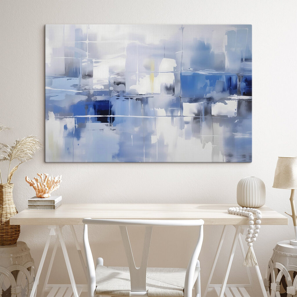 Formas en azul pálido — interior 2