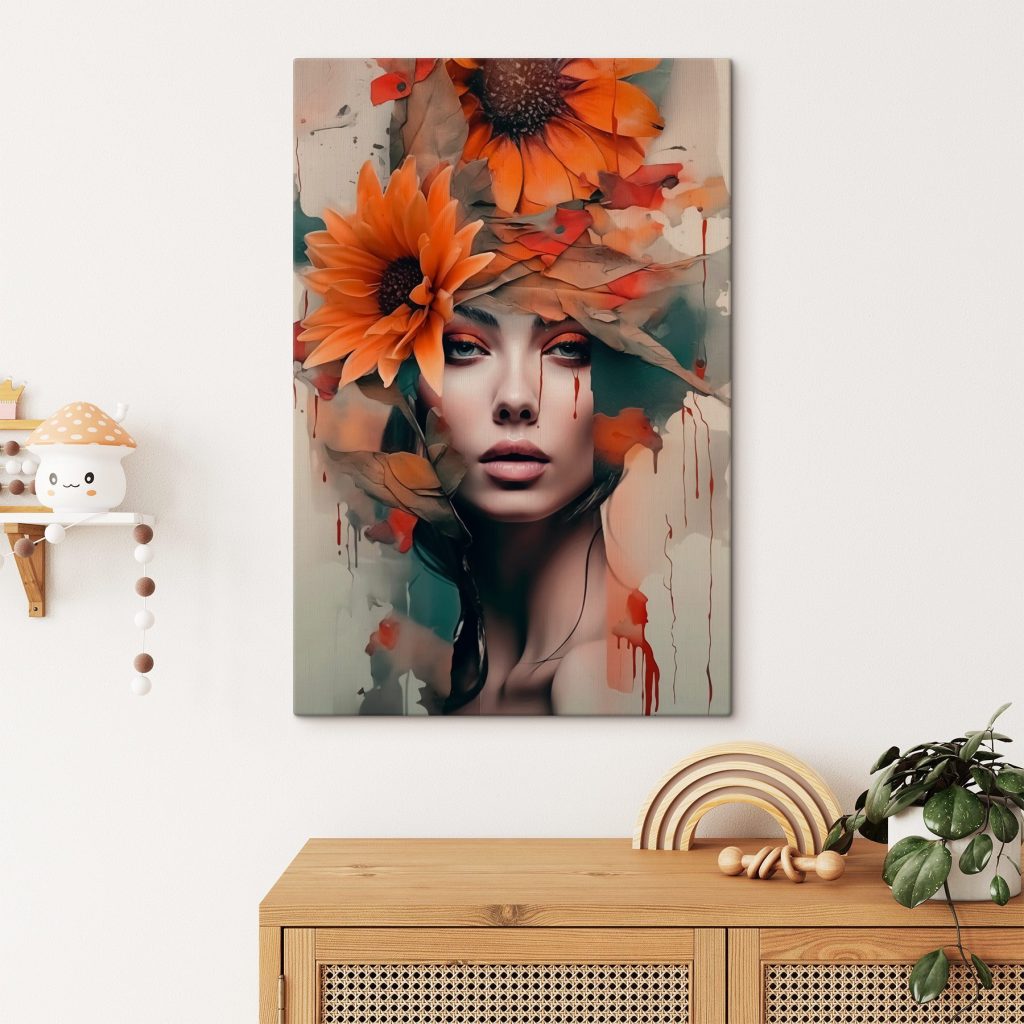 Flores otoñales y mirada — interior 1