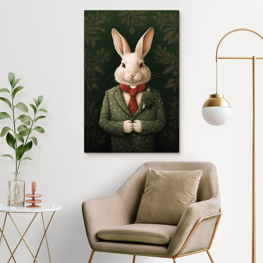 Conejo de traje verde — interior 2