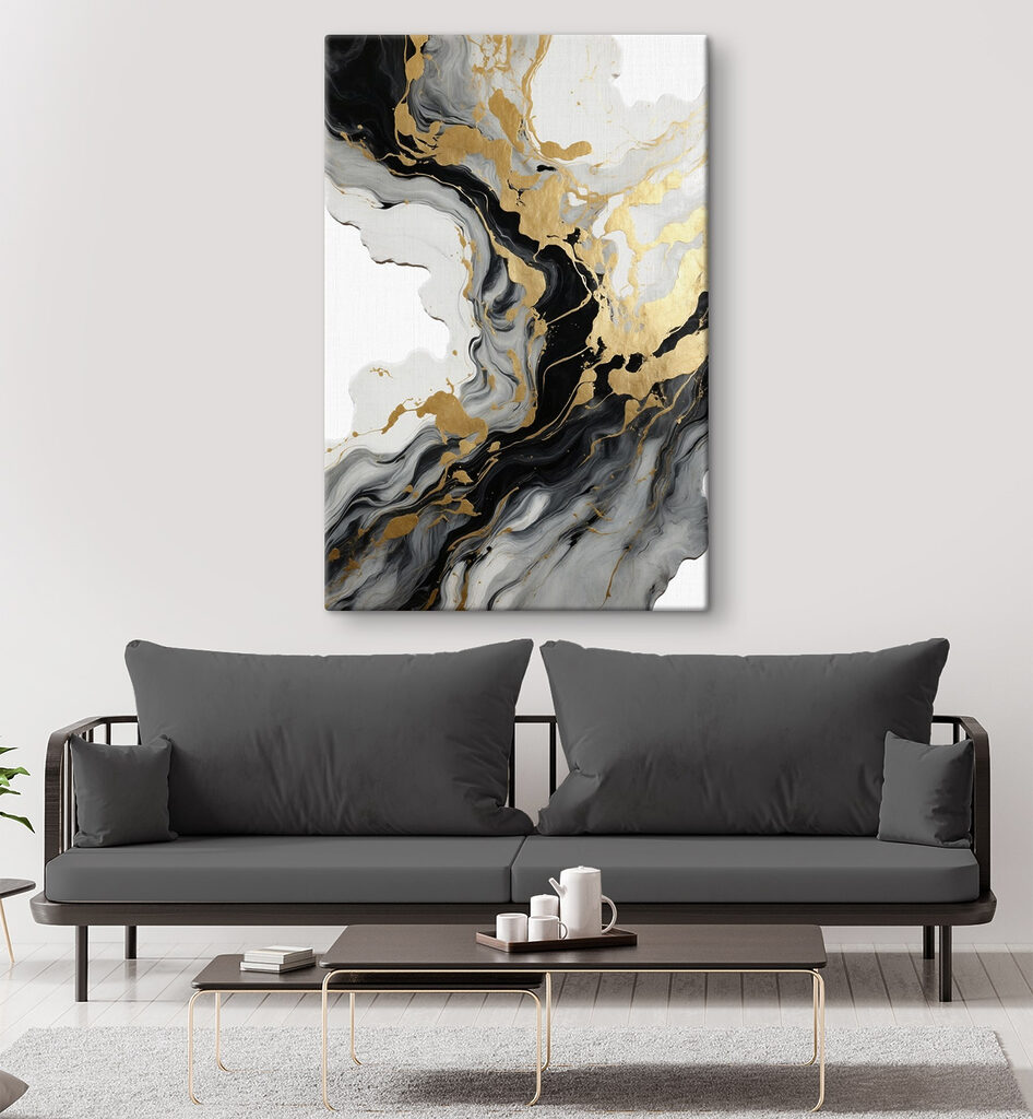 Vetas doradas en negro — interior 2