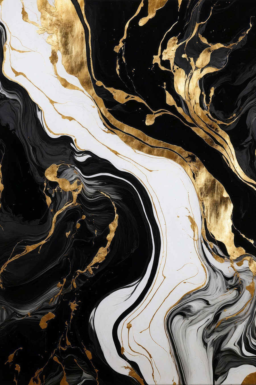 Corriente blanca sobre negro — diseño completo