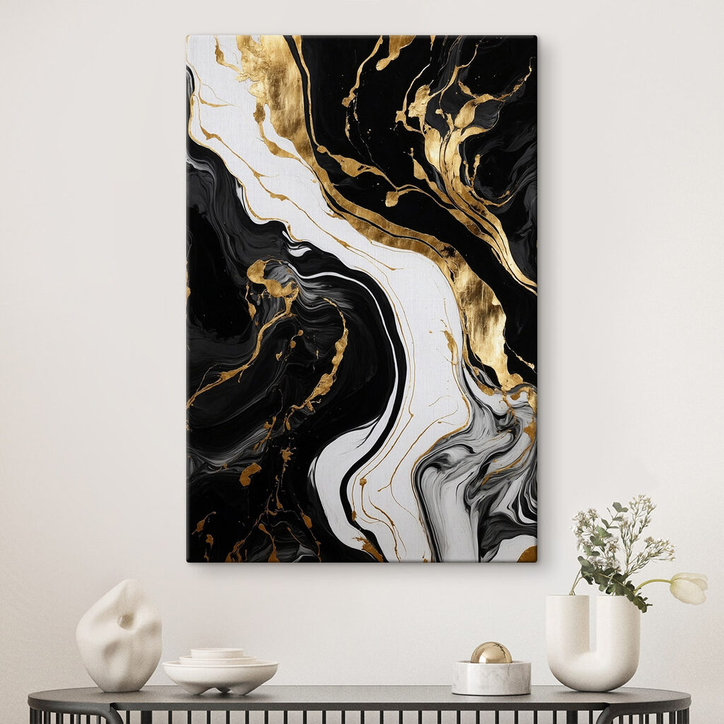 Corriente blanca sobre negro — interior 1
