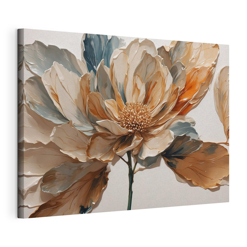 Flor en tonos tierra — vista del producto