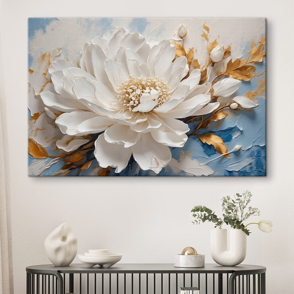 Flor blanca, ramas doradas — interior 2