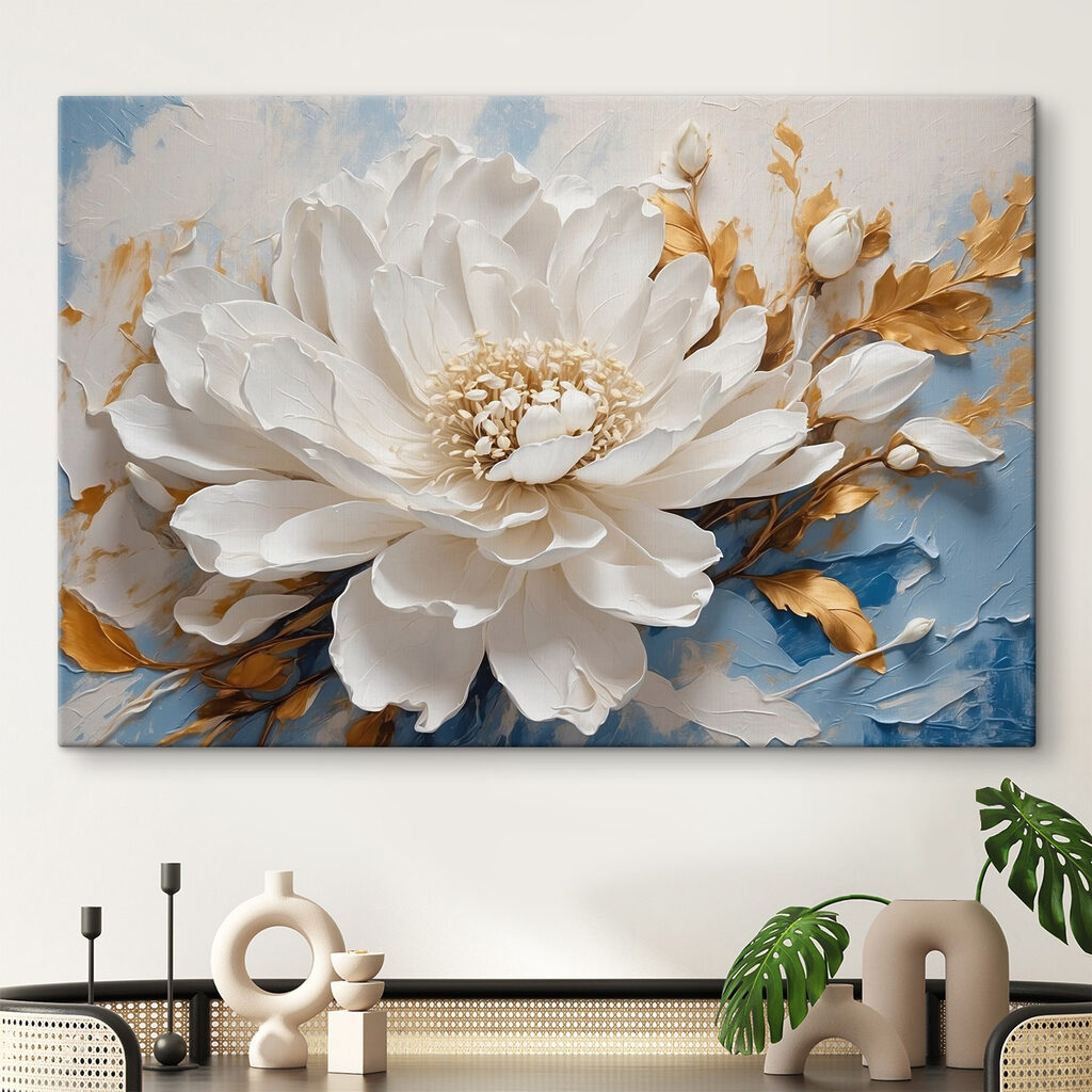 Flor blanca, ramas doradas — interior 3